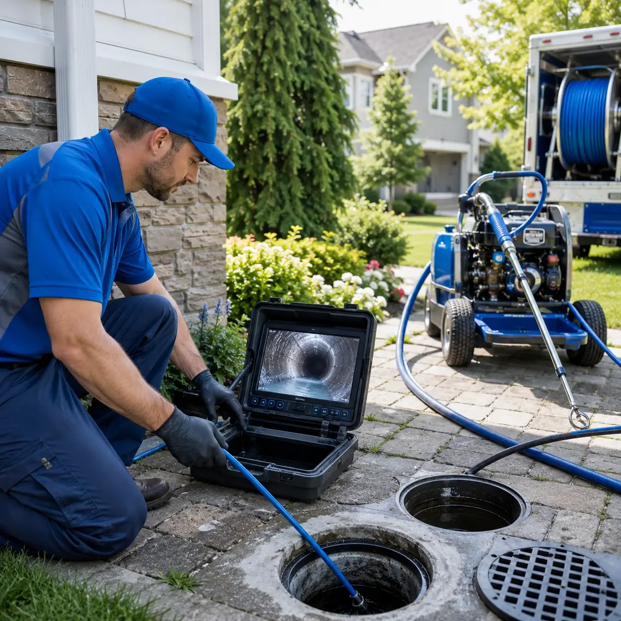 Outdoor drain cleaning professionals serving Newark Valley, NY